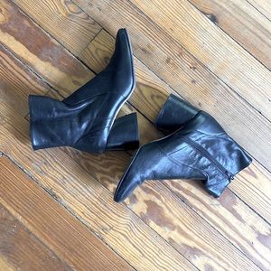 Intentionally Blank Size 40 Black Leather Boots